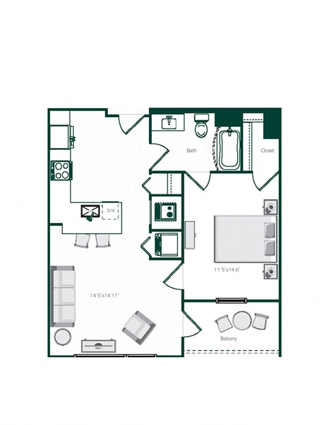 The Vance Floor Plan at Vida Kannapolis, Kannapolis, NC, 28081